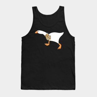 Goose Wizard with Yellow Gray Scarf Tank Top